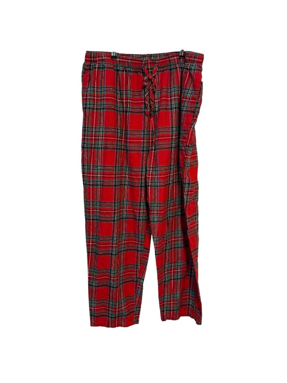 Holiday Lane Mens XL Red Plaid Sleepwear Pants With Drawstring Waist